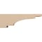 Ekena Millwork 5"W x 30"D x 10"H Thin Mediterranean Rough Cedar Woodgrain TimberThane Corbel, Primed Tan CORUR05X30X10MEDRCPR - alternate 3